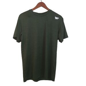 Reebok Men's Training Tech‎ T-Shirt Green Size Small Athletic Moisture Control